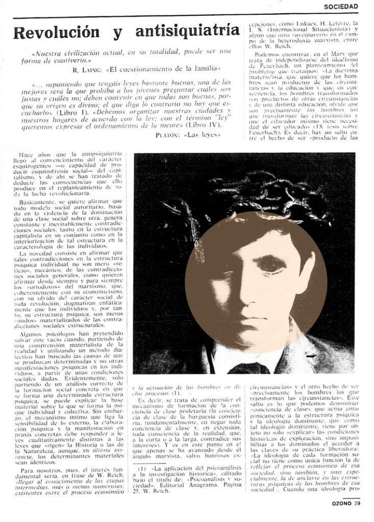 Revolución y antipsiquiatría (Revista Ozono, 1977)